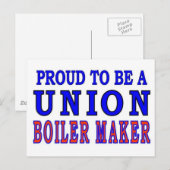 CARTE POSTALE UNION BOILER MAKER (Devant / Derrière)