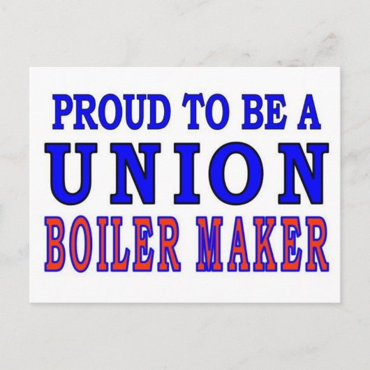 CARTE POSTALE UNION BOILER MAKER (Devant)