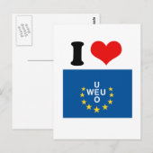 Carte Postale Union de l'Europe occidentale (Devant / Derrière)