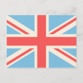 Carte Postale Union Drapeau/Jack Design Creme, bleu clair et rou (Devant)