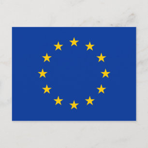 Carte Postale Union européenne - Drapeau UE