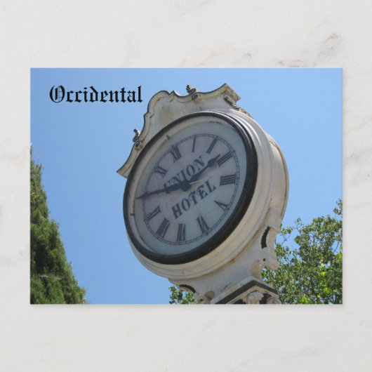 Carte Postale Union Hotel Occidental, Ca! (Devant)