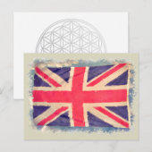 CARTE POSTALE UNION JACK (Devant / Derrière)