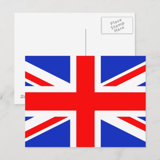 CARTE POSTALE "UNION JACK" (Devant / Derrière)