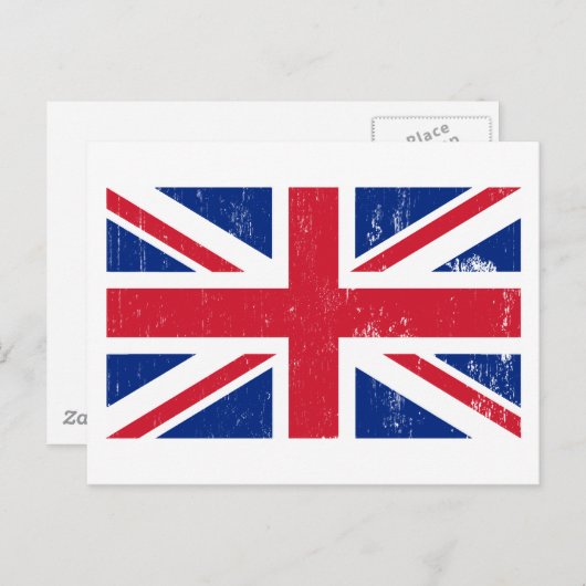 Carte postale Union Jack British Flag (Devant / Derrière)