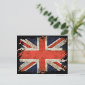 Carte Postale Union Jack déchiquetée âgée (Debout devant)