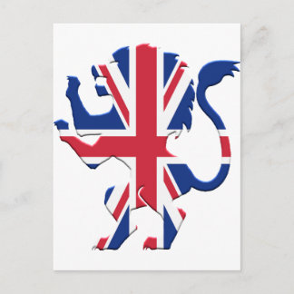 Carte Postale Union Jack Lion Rampant
