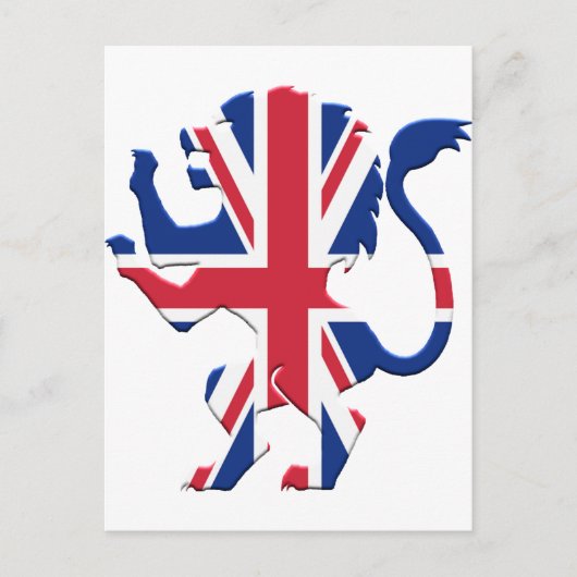Carte Postale Union Jack Lion Rampant (Devant)