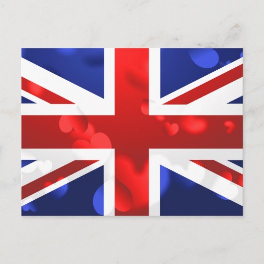 Carte Postale Union Jack Love (Devant)