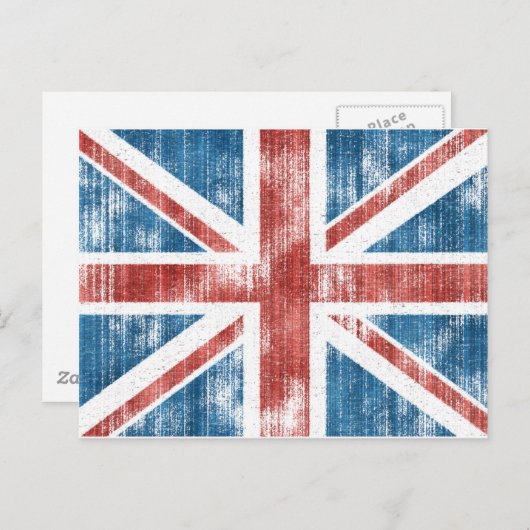 Carte Postale Union Jack portée (Devant / Derrière)