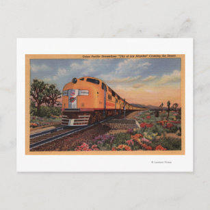 Carte Postale Union Pacific Railroad "Ville de Los Angeles"