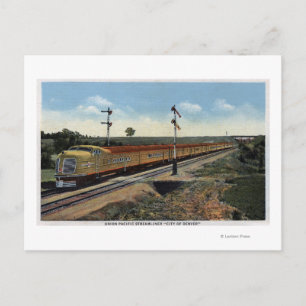 Carte Postale Union Pacific Streamliner "Ville de Denver"