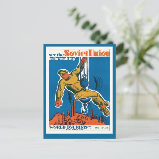 Carte Postale Union soviétique Russie (Debout devant)