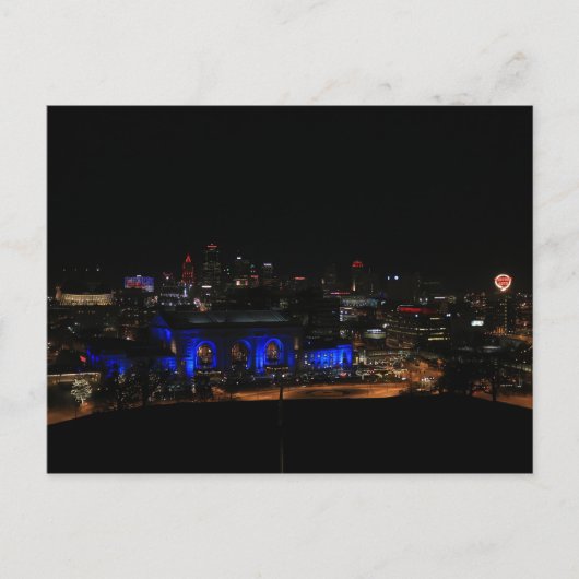 Carte Postale Union Station à la nuit #2 (Devant)