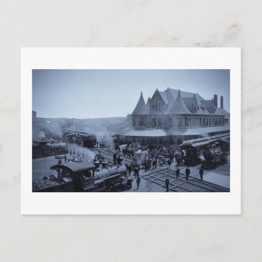 Carte Postale Union Station, Durand, Michigan (Devant)