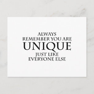 Carte Postale unique