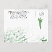 Carte Postale Unique Absinthe Vintage Fée Verte (Dos)