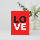 Carte Postale Unique Arrière - plan rouge amour romance (Debout devant)