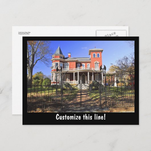 Carte Postale Unique au-dessus (Devant / Derrière)