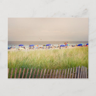 Carte postale unique de plage à l'atmosphère vinta