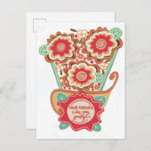 Carte Postale Unique FloralDesign Style (Devant / Derrière)