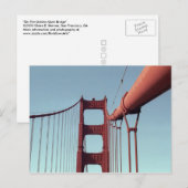 Carte Postale Unique Golden Gate Bridge, San Francisco Photo (Devant / Derrière)