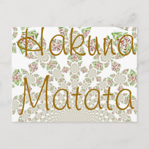 Carte Postale Unique Hakuna Matata Design : Vibes sereines