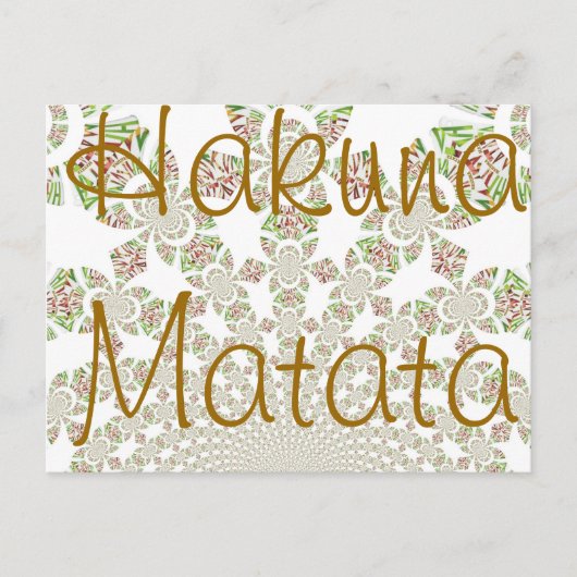 Carte Postale Unique Hakuna Matata Design : Vibes sereines (Devant)