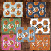 Carte Postale Unique Hot Rose Aquarelle Fleur sauvage mariage RS