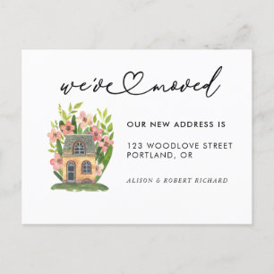 Carte Postale Unique Nous avons déplacé une nouvelle adresse Mov