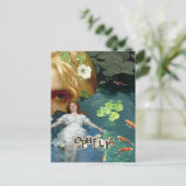 Carte Postale Unique Ophelia Mixed Media Collage (Debout devant)