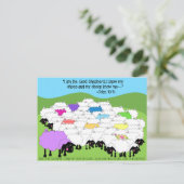 Carte postale unique Sheep Good Shepherd Inspirati (Debout devant)