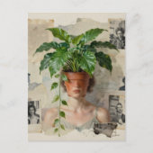 Carte Postale Unique Surreal Flower Pot Woman (Devant)
