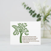 Carte Postale Uniquement Lorsque L'Arbre Dernier (Debout devant)