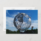 Carte postale Unisphere (Devant / Derrière)