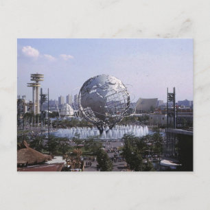 Carte Postale Unisphere, 1964 New York World's Fair Vintage