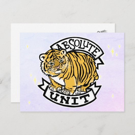 Carte postale Unité d'espace absolu (Devant / Derrière)