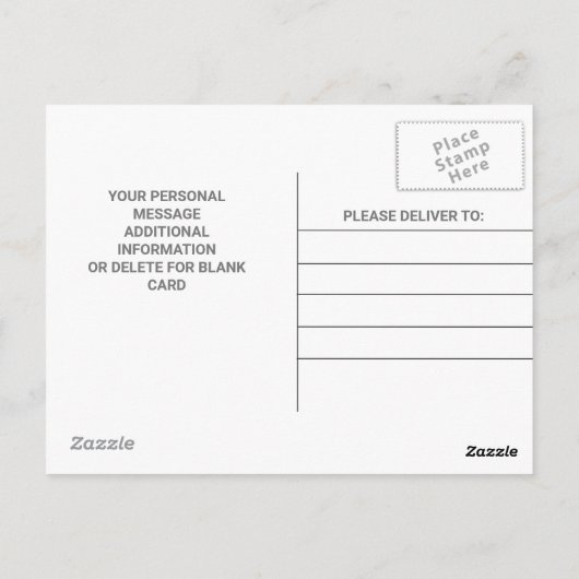Carte Postale Unite With Love : Embrassez le message (Dos)