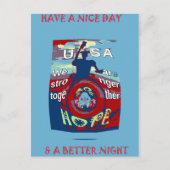 Carte Postale United in Hope : Stronger Together - USA Art Print (Devant)