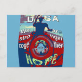 Carte Postale United in Hope : Stronger Together - USA Art Print (Devant)