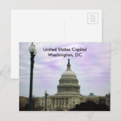 Carte Postale United States Capitol, Washington, DC (Devant / Derrière)