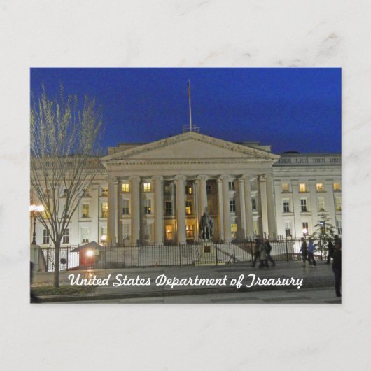 Carte Postale United States Treasury Department Washington DC (Devant)