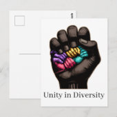 Carte Postale Unity in Diversity (Devant / Derrière)