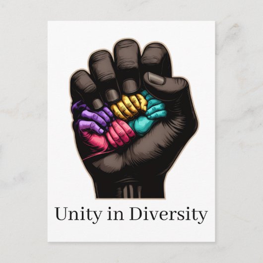 Carte Postale Unity in Diversity (Devant)