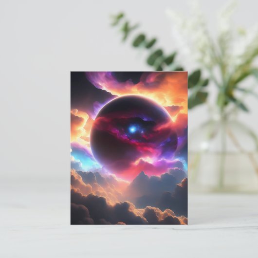 Carte Postale Univers coloré (Debout devant)