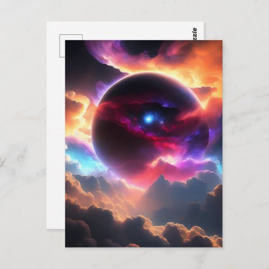 Carte Postale Univers coloré (Devant / Derrière)