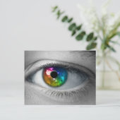 Carte Postale univers dans nos yeux (Debout devant)