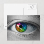 Carte Postale univers dans nos yeux (Devant / Derrière)