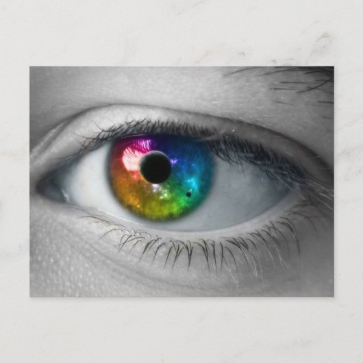 Carte Postale univers dans nos yeux (Devant)