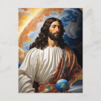 *~* Univers Spatial Guérir AP50 Jésus tenant la Te